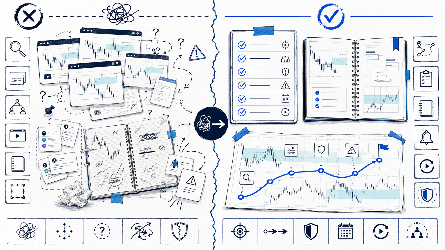 Free Trading Content vs a Paid Room: What Actually Changes?: the trader problem map visual