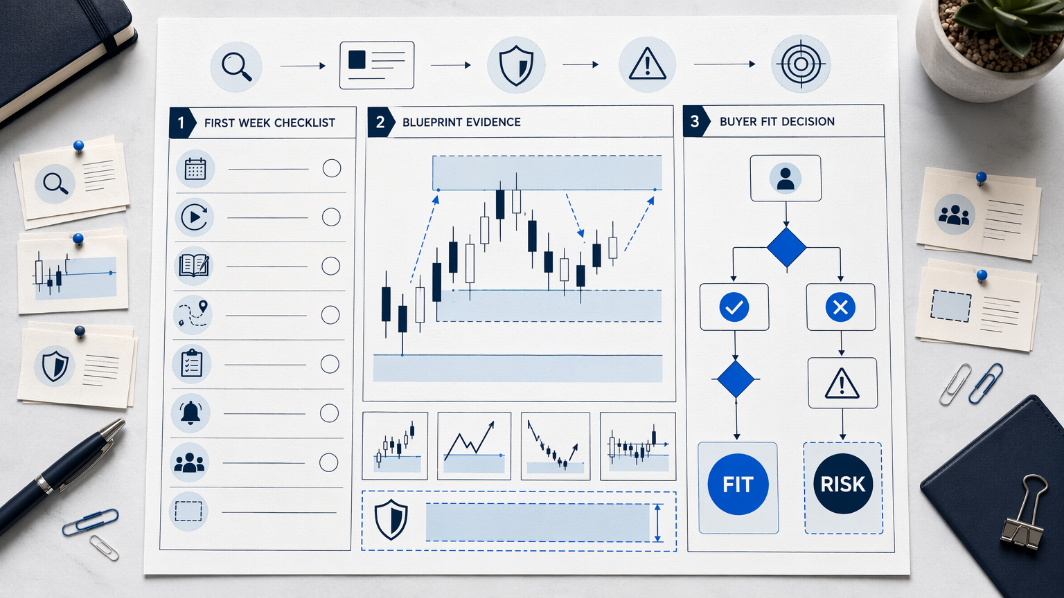 What good looks like in the room: practical review board visual