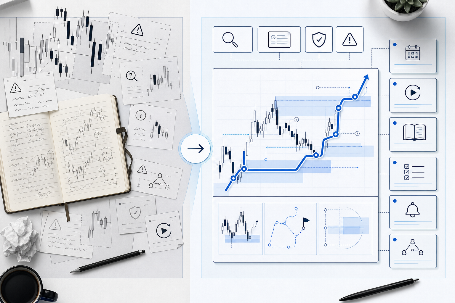 A Trading Journal Framework for SMC Students: the trader problem map visual