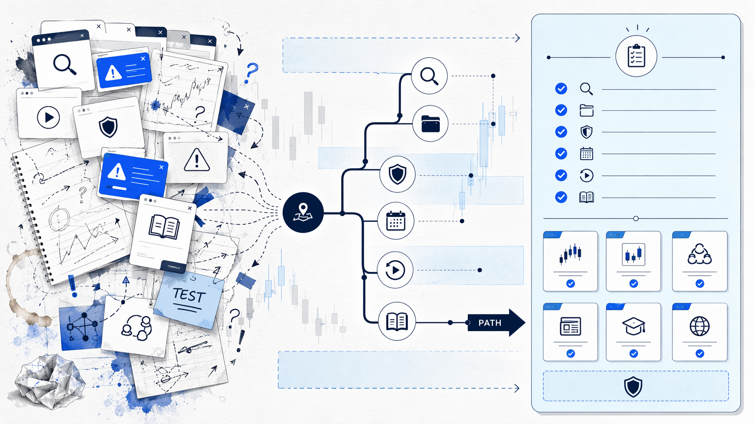 Weekly vs Monthly Traders Blueprint: Which Plan Should You Test First?: the trader problem map visual