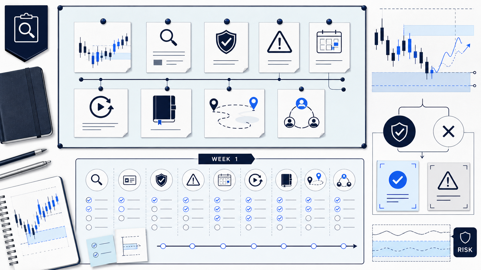 What good looks like in the room: practical review board visual